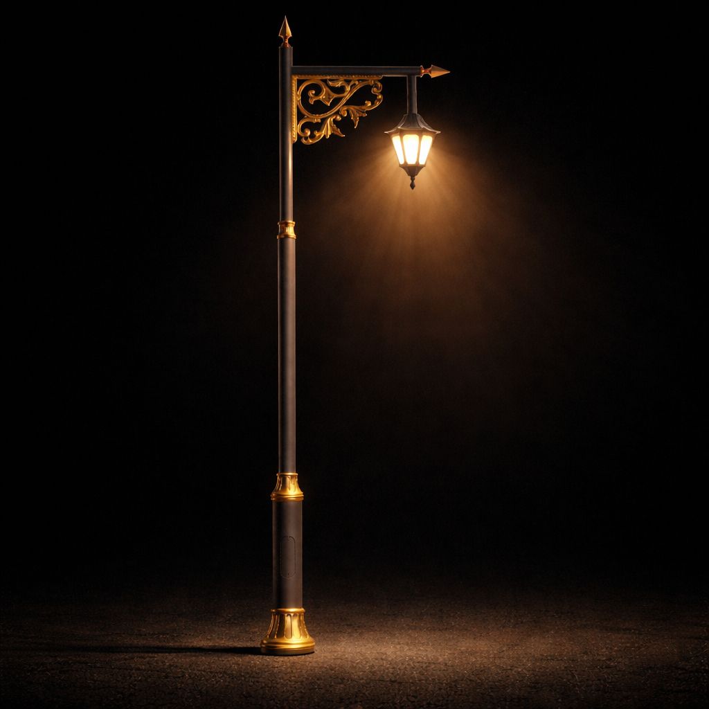 Decorative street lighting in Bengaluru, Karnataka