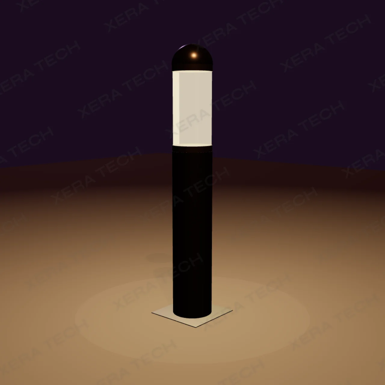 Square Plain Decorative Bollard Light riverfront decorative lighting India