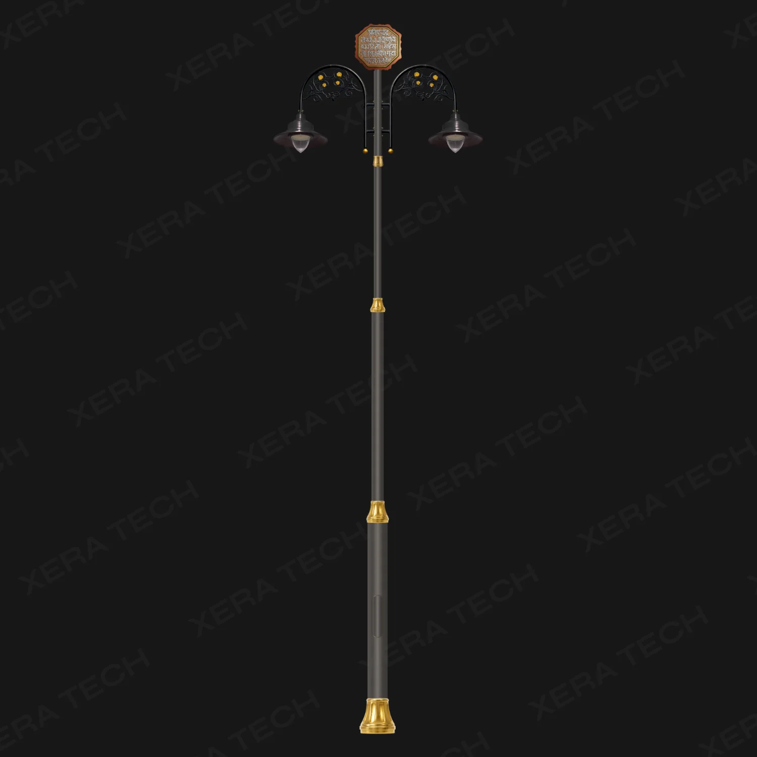Rajmudra Double Arm Decorative Street Light Pole - Decorative Street Light - India