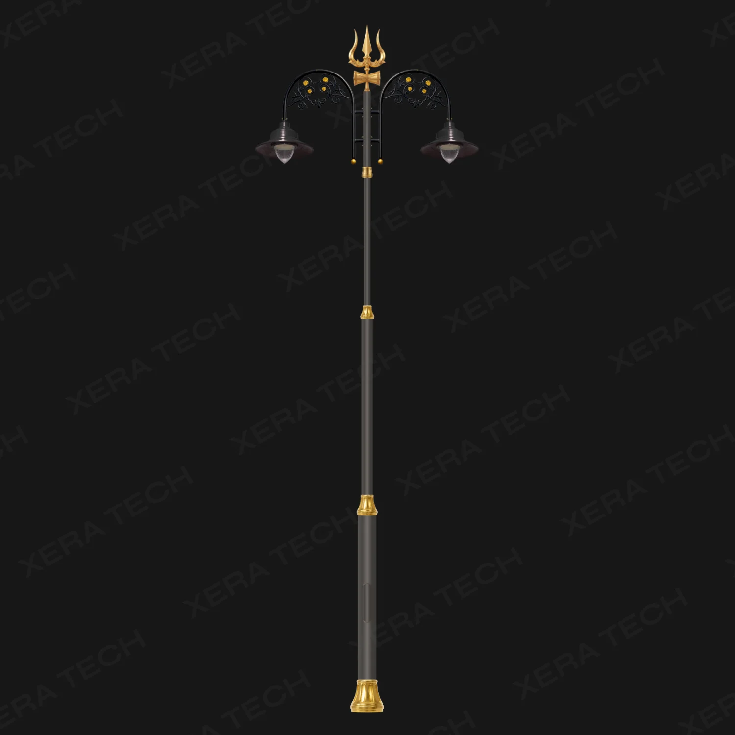 Trishul Double Arm Decorative Street Light Pole - Decorative Street Light - India