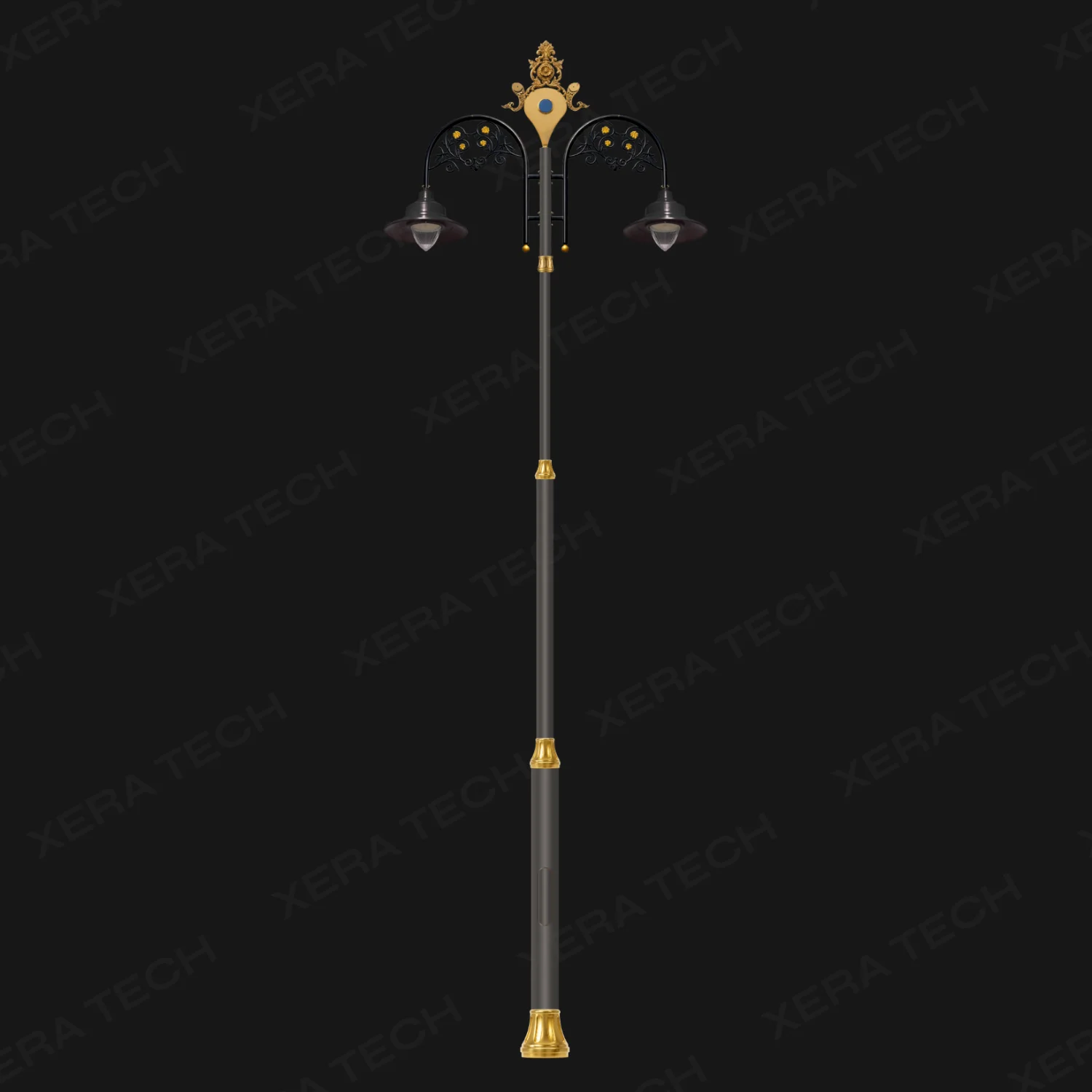 Vitthal Theme Double Arm Decorative Street Light Pole - Decorative Street Light - India